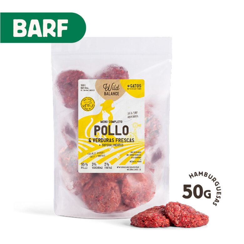 WILD BALANCE GATO BARF POLLO 1KG